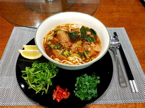 Homemade Spicy Braised Brisket Noodle Soup Rfood