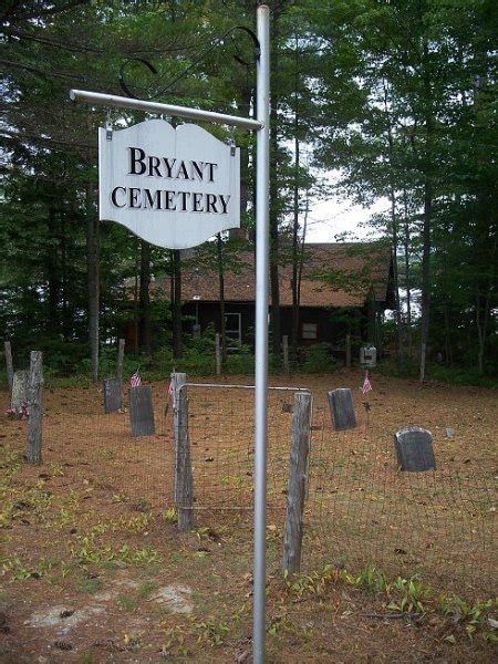 Bryant Cemetery em Bryant Pond Maine Cemitério Find a Grave