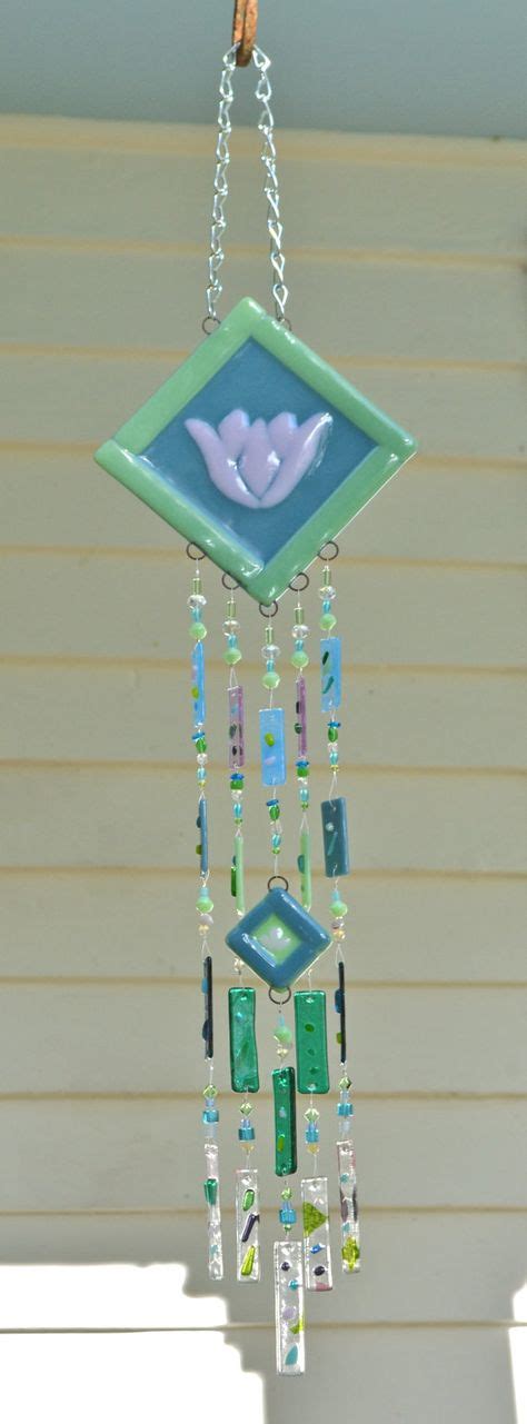 46 Fused glass wind chimes ideas | glass wind chimes, wind chimes, fused glass