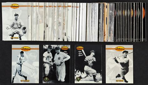 1993 Ted Williams Baseball Complete Set Of 160 Cards With Babe Ruth 121 Ted Williams 1 Lou
