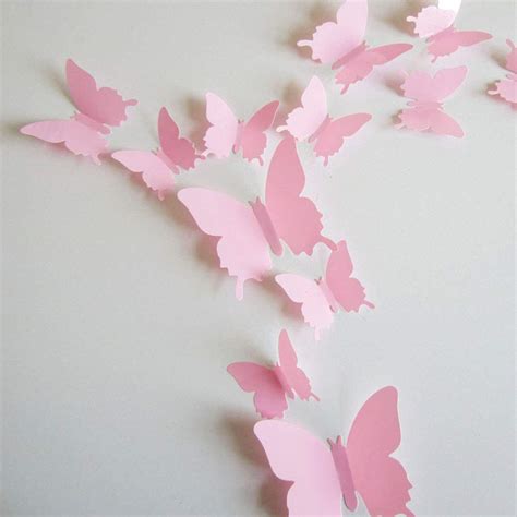 24pcs 3d Butterfly Removable Mural Stickers Wall Stickers