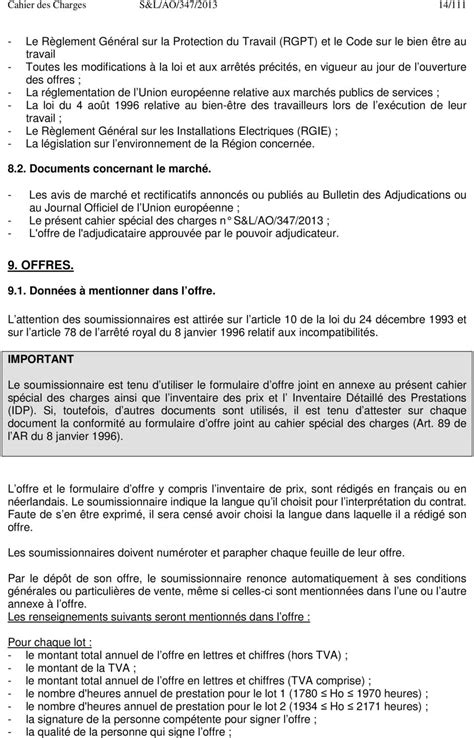 March De Fournitures Structures Modulaires De Stockage Cahier Des