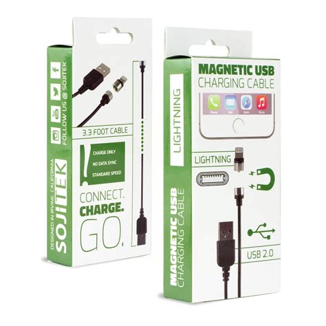 SOJITEK - Genuine Detachable Magnetic Charging Cable 3.3FT (2A) w ...