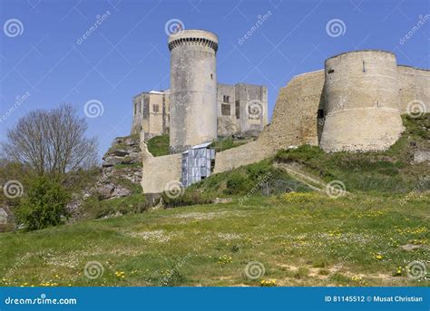 Castel Of Falaise In France Stock Photo Image Of City Brown 81145512