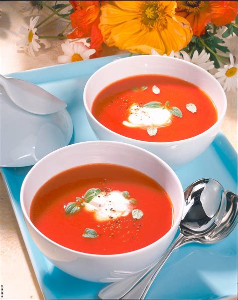 Tomatensuppe Mit Cr Me Fra Che Rezept Lecker