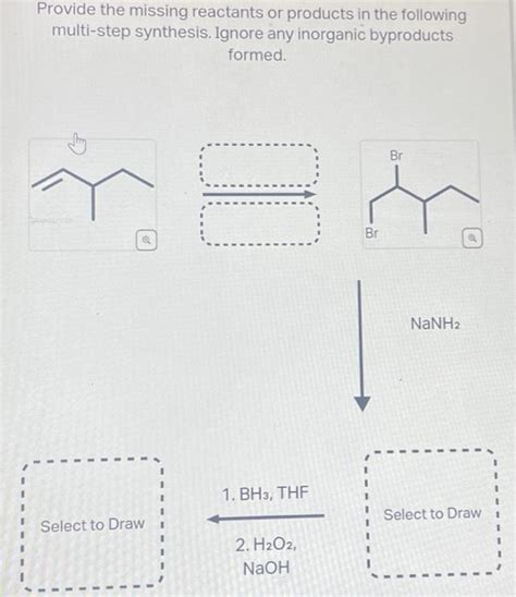 Solved Provide The Missing Reactants Or Products In The Chegg