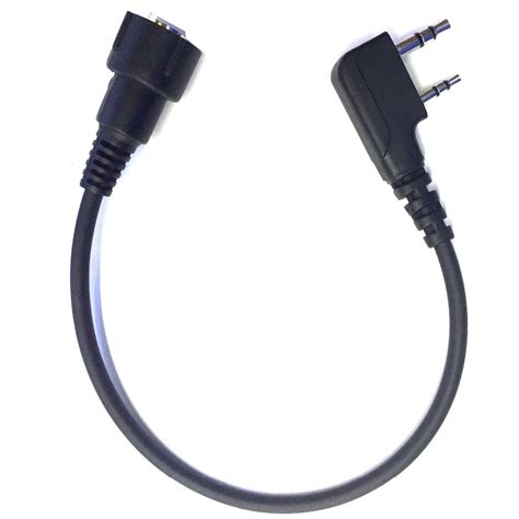 Mini Din Plug Pin Connect Throat Vibration Mic For Kenwoode Hyt Puxing