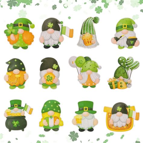 Amazon ALIBBON 48 Pcs St Patrick S Day Cutouts 12 Designs Irish