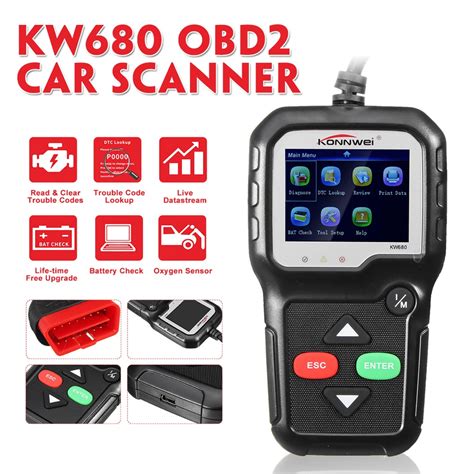 Konnwei Kw Obd Scanner De C Digo De Falha Automotivo Ferramenta De