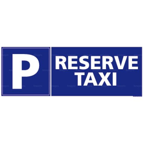 Panneau Rectangulaire Horizontal Parking R Serv Taxi Mepro