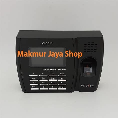 Jual MESIN ABSEN ABSENSI FINGERPRINT SOLUTION X100C Shopee Indonesia