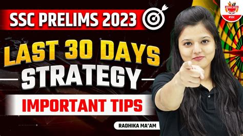 SSC Prelims 2023 Last 30 Days Preparation Strategy Important Tips