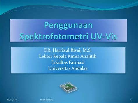 PDF Kuliah 3 Penggunaan Spektrofotometri UV Vis DOKUMEN TIPS