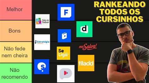 Tier List Dos Cursinhos Para O Enem Qual O Melhor Youtube