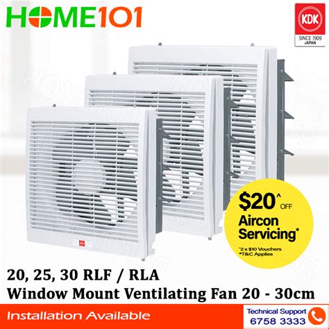 Kdk Window Mounted Ventilating Fan Cm Rlf Rlf Rle