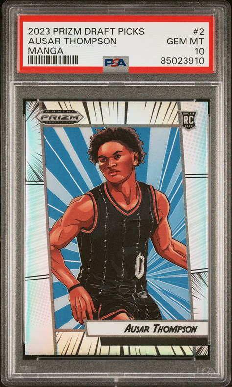 Ausar Thompson Prizm Draft Picks Manga Ssp Price Guide