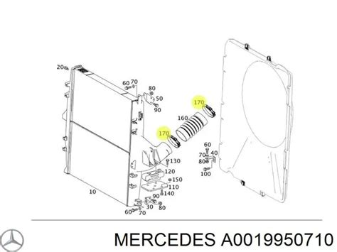 A0019950710 Mercedes | Хомут стяжной металлический, универсальный A001 ...
