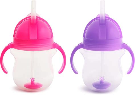 Munchkin Click Lock Tip And Sip Weighted Flexi Straw Cup Oz Ml