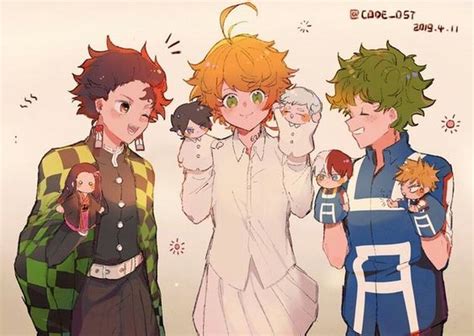 Demon Slayer X The Promised Neverland X My Hero Academia Fandom