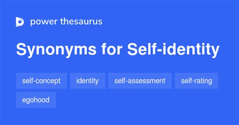 Self Identity Synonyms 394 Words And Phrases For Self Identity