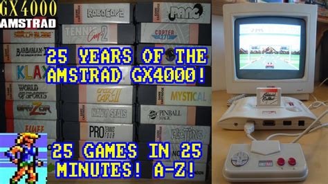 25 Years Of The Amstrad Gx4000 25 Games In 25 Minutes A Z Youtube