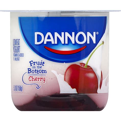 Dannon Yogurt Lowfat Fruit On The Bottom Cherry 53 Oz Yogurt Carlie Cs