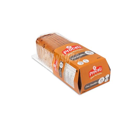 Proceli Pan De Molde Con Semillas Sin Gluten Envase 390 G