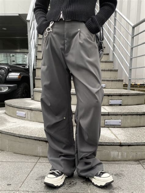 受注制nmtc tuck wide pants 2color OUR BRAND nmtc BOTTOMS