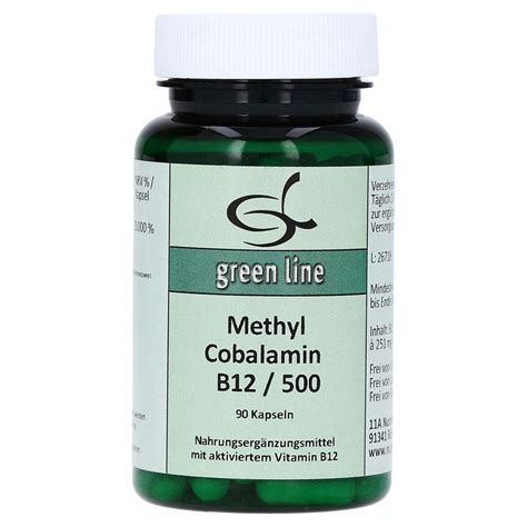 Erfahrungen zu METHYLCOBALAMIN B12 500 Kapseln 90 Stück - medpex ...