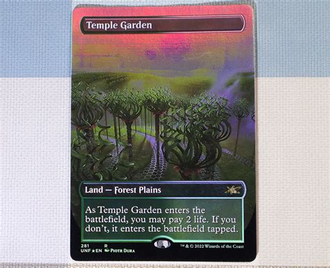 Temple Garden Unfinity Unf Foil Mtg Proxy Cards