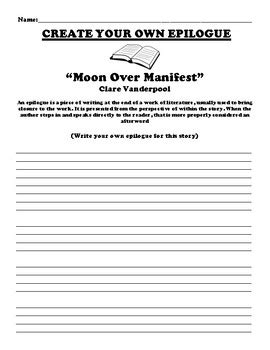 Moon Over Manifest EPILOGUE WORKSHEET By BAC Education TPT