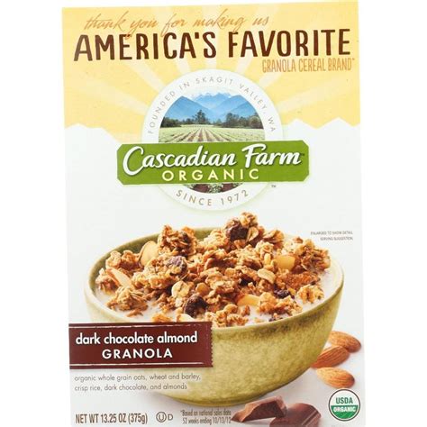 Cascadian Farm Granola Organic Dark Chocolate Almond Oz