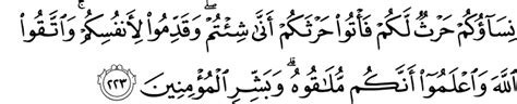 Bacalah Surat Al Baqarah Ayat 223 Aamirah Murottal Quran