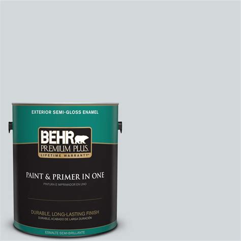 BEHR Premium Plus 1 Gal 750E 2 Twilight Gray Semi Gloss Enamel