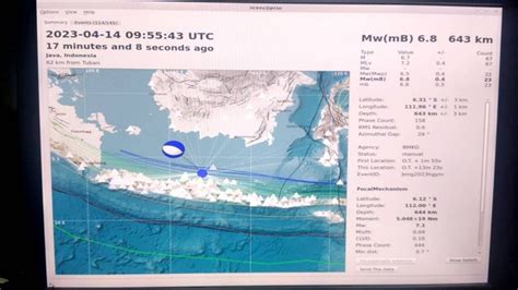 Bmkg Bukan Gempa Tuban Tapi Gempa Laut Jawa Magnitudo 6 9