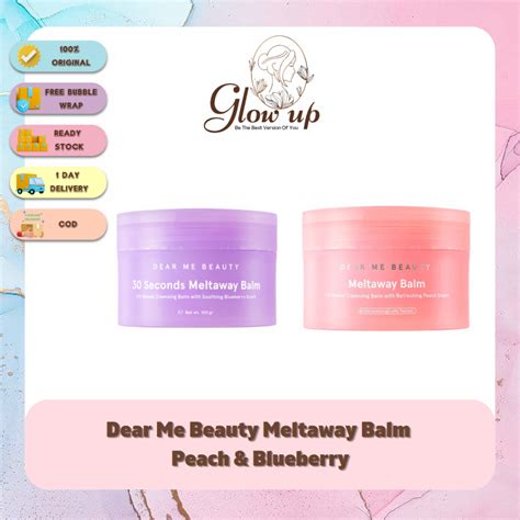 Glowup Dear Me Beauty Meltaway Balm Peach Dear Me Beauty Cleansing