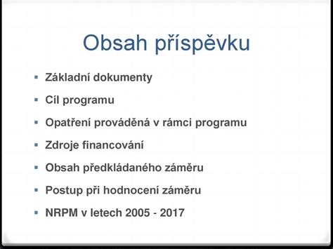 Zásady a pravidla Národního rozvojového programu mobility pro všechny