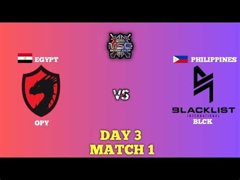 Occupy Vs Blacklist Msc Group Stage Day Game Full Match