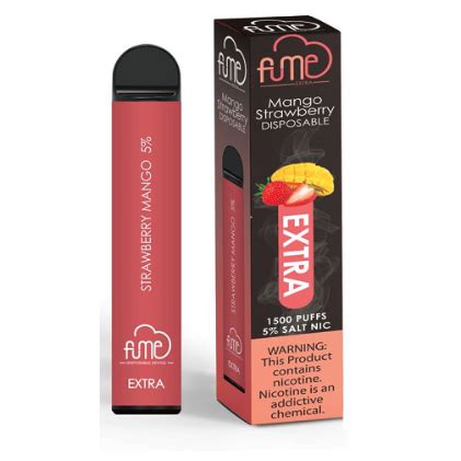 Vape Fume Extra 1500 Puff Sabor Strawberry Mango Precio Guatemala