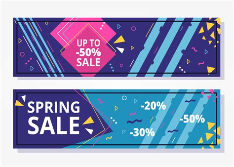 Sale Geometric Banner 194871 Vector Art at Vecteezy