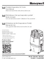 Honeywell Inch Indoor Portable Evaporative Air Cooler User Manual