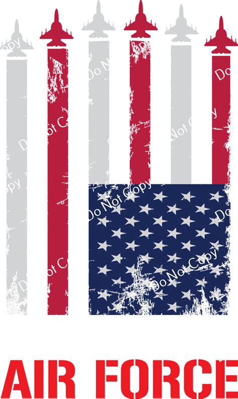 Colorsplash Ultra Dtf Transfers Air Force Flag Cf 3