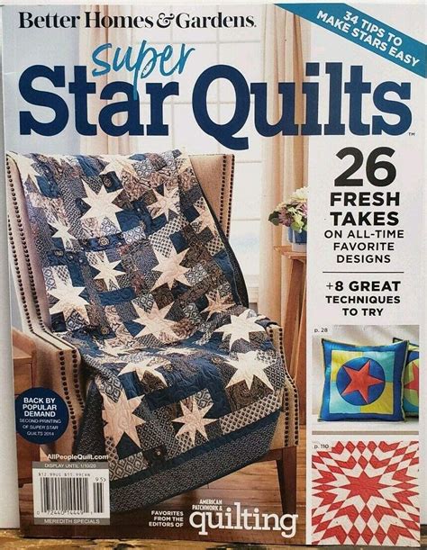 Better Homes And Gardens Super Star Quilts Magazine 2019