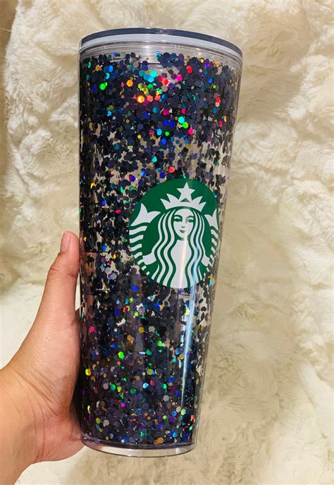 Floating Glitter Starbucks Cup - Etsy