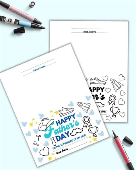 Free Printable Father's Day Card - The Artisan Life