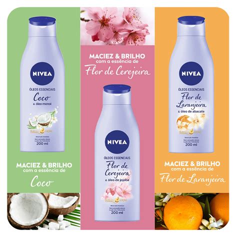 Lo O Hidratante Nivea Flor De Cerejeira Beleza Na Web