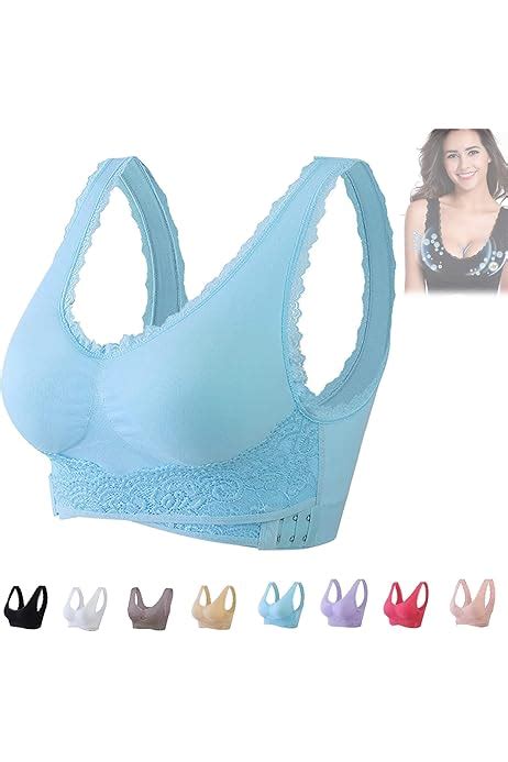 Women Seamless Lace Sports Bras Set Cross Front Side Buckle Lounge Bra