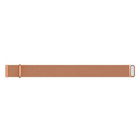 Fitbit Versa Magnetic Milanese Loop Stainless Steel Watch Band Rose Gold Geewiz