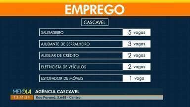 Meio Dia Paraná Cascavel Confira aqui as vagas disponíveis na