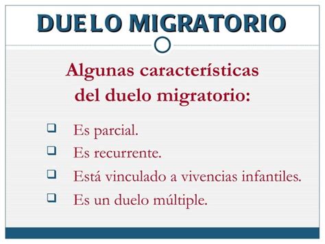 Duelo Migratorio Ppt